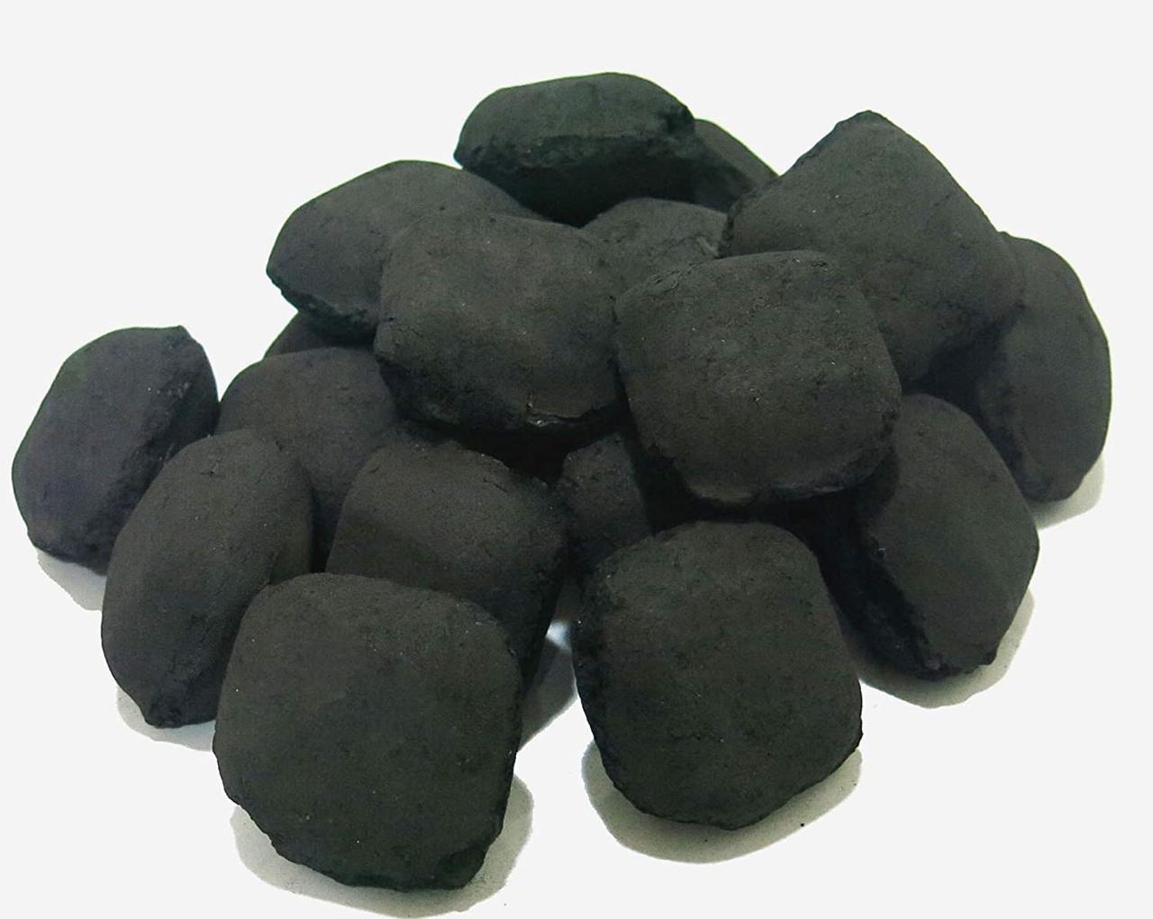 Coconut shell briquettes